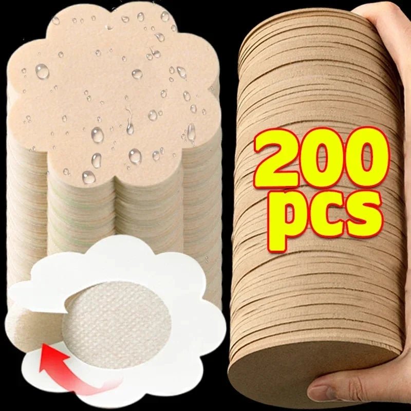 10-200pcs Nipple Cover Stickers Women Breast Lift Tape Pasties Invisible Self-Adhesive Disposable Bra Padding Chest Paste Patch - JromoCompany