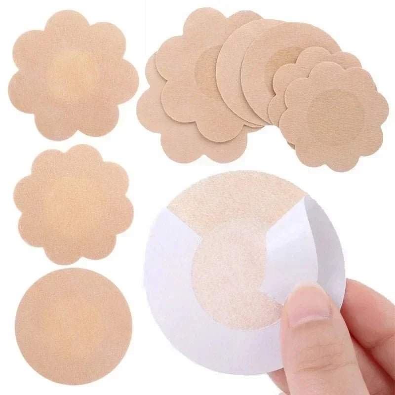 10-200pcs Nipple Cover Stickers Women Breast Lift Tape Pasties Invisible Self-Adhesive Disposable Bra Padding Chest Paste Patch - JromoCompany