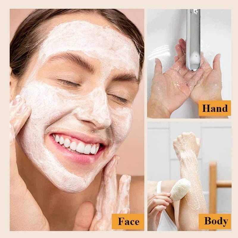 100g Bamboo Charcoal Handmade Soap Skin Moisturizing Deep Cleansing Oil Control Blackhead Remover Face Wash Hair Bath Skin Care - JromoCompany