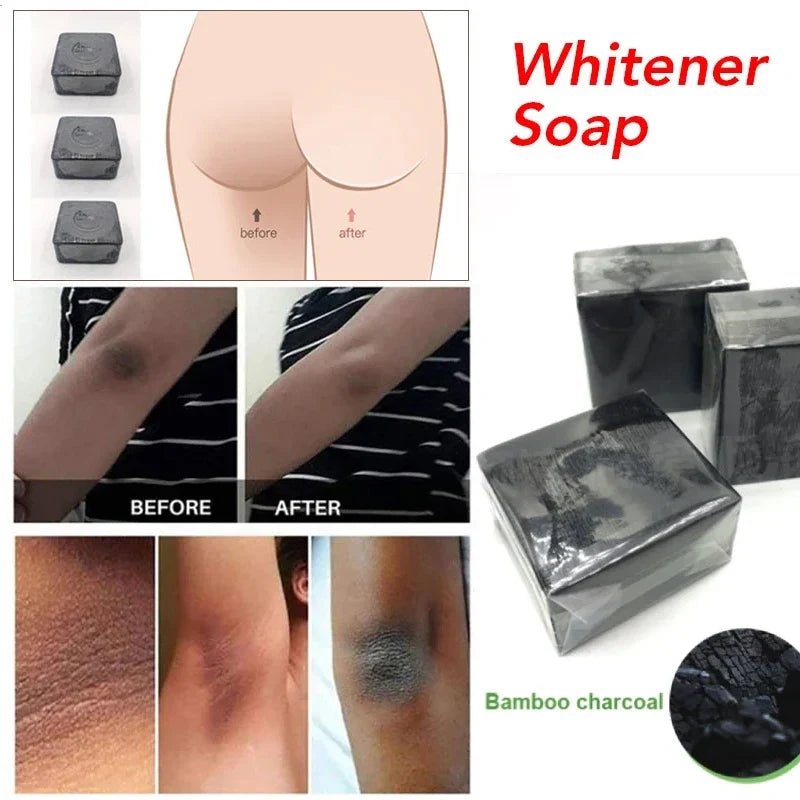100g Bamboo Charcoal Handmade Soap Skin Moisturizing Deep Cleansing Oil Control Blackhead Remover Face Wash Hair Bath Skin Care - JromoCompany