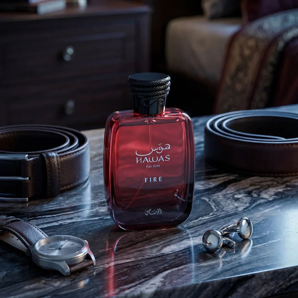 100ML Hawas Fire Eau De Parfum For Men Arabian Woody Long Lasting Fragrance Ideal Gift - JromoCompany