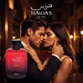 100ML Hawas Fire Eau De Parfum For Men Arabian Woody Long Lasting Fragrance Ideal Gift - JromoCompany