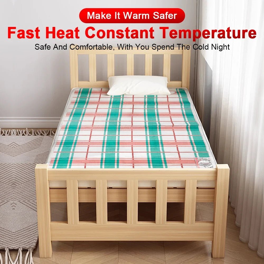 110V 220V Electric Blanket Thicker Heaters Home Bed Sheet Thermal Mat Heating Mattress Winter Thermostat Double Body Warmer Pads - JromoCompany