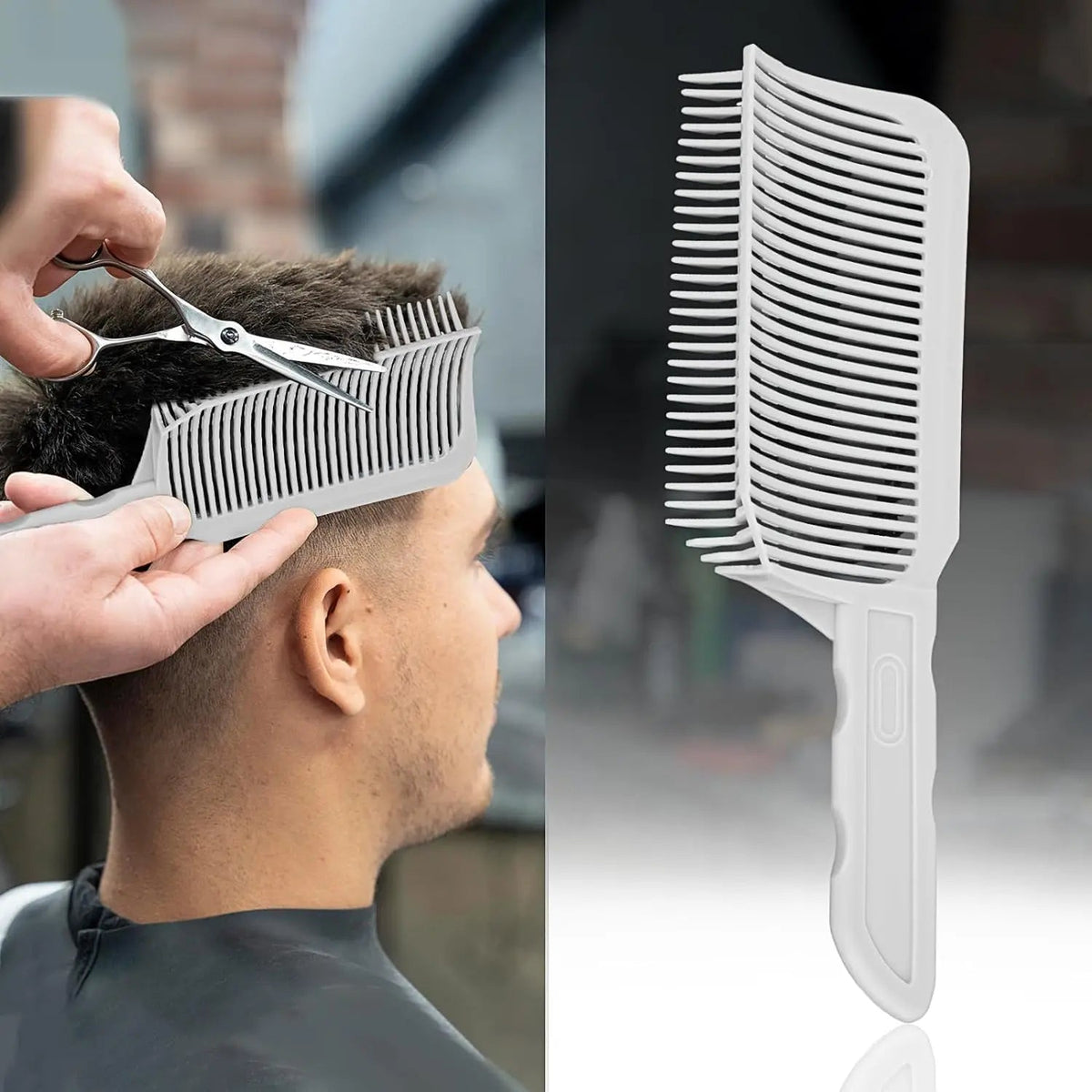1/3Pcs Barber Hair Comb Kit Flat Top Hair Cutting Fading Stying Fade Comb Men Fade Brush Salon Hair Tool Accessories - JromoCompany