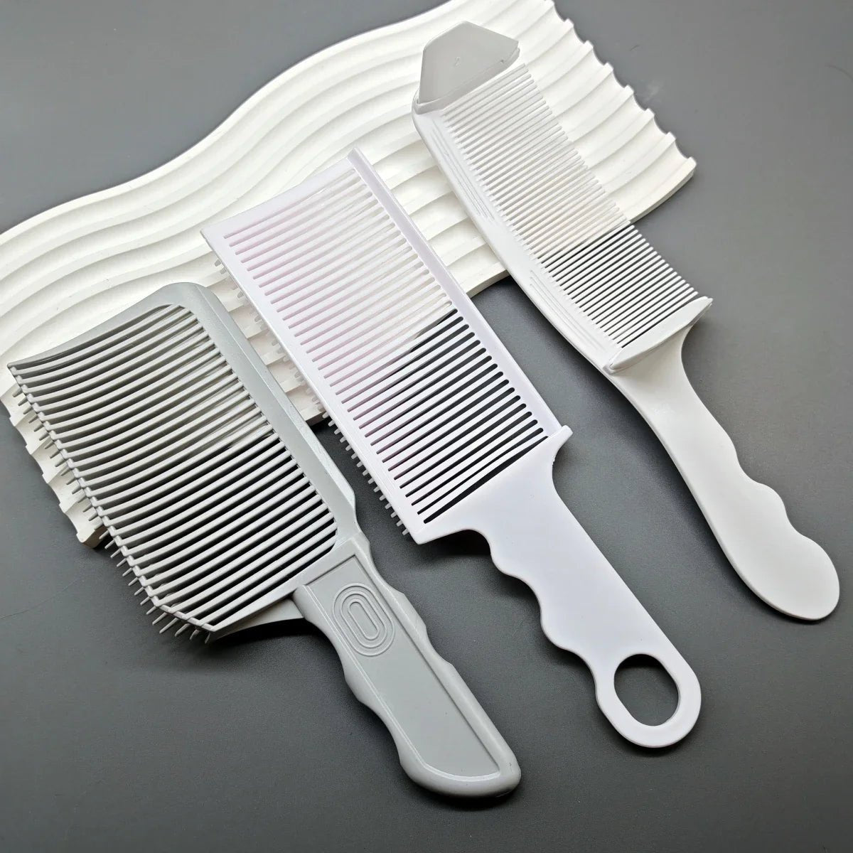 1/3Pcs Barber Hair Comb Kit Flat Top Hair Cutting Fading Stying Fade Comb Men Fade Brush Salon Hair Tool Accessories - JromoCompany