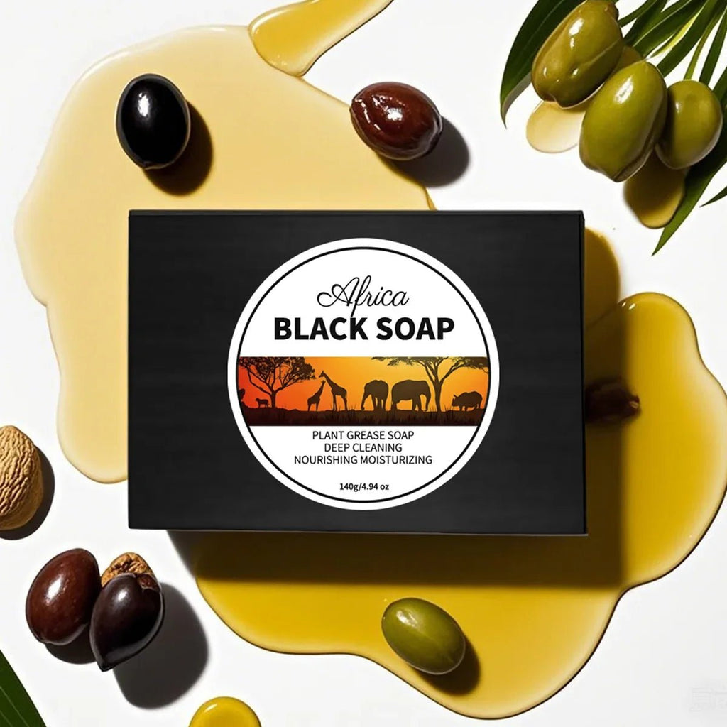 140g Hand Bamboo Charcoal Made Soap Bar Black Organic Soap Bar Charcoal Clay Organic Bathing Soap - JromoCompany