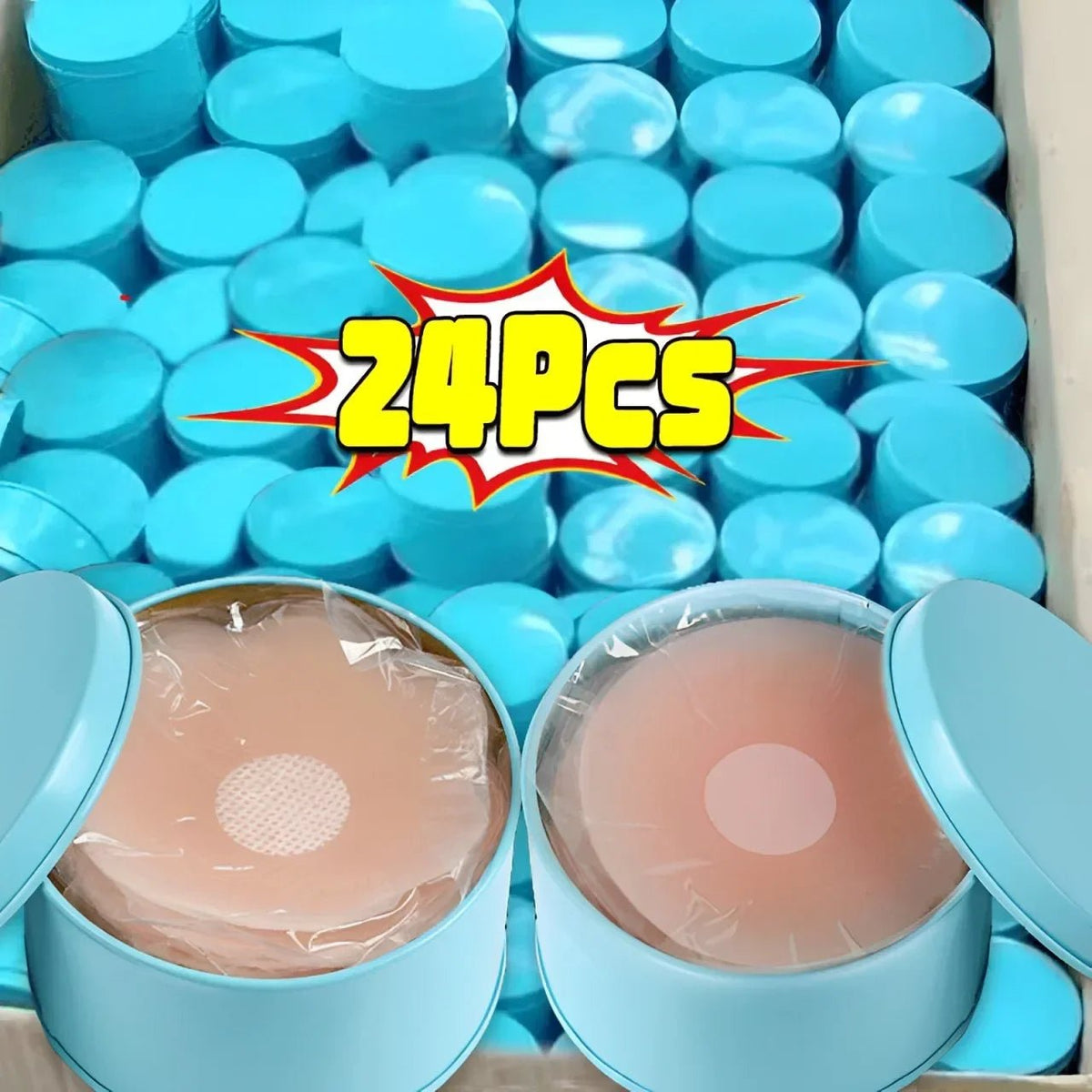 2-24PCS Invisible Self Adhesive Chest Paste Reusable Sticker Breast Petal Strapless Lift Up Bra Pad Silicone Petal Nipple Cover - JromoCompany