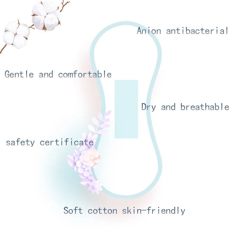 3 pack/lot love anion sanitary pads menstrual shuya anion 155mm length cotton soft feminine hygiene product 90 pieces - JromoCompany