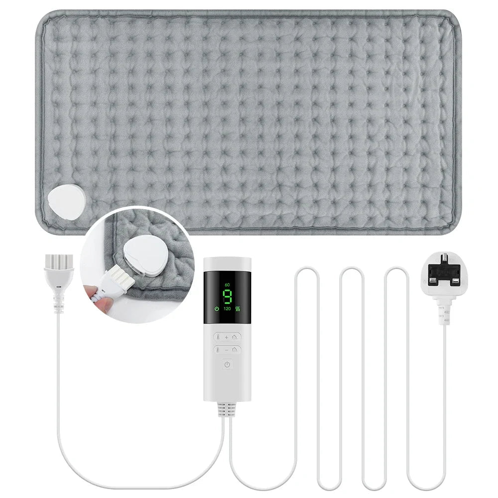 30*60cm Electric Heating Pads for Back Neck Shoulder Home Office Washable Winter Warm Blanket 4 Timer 9 Temperature Control - JromoCompany