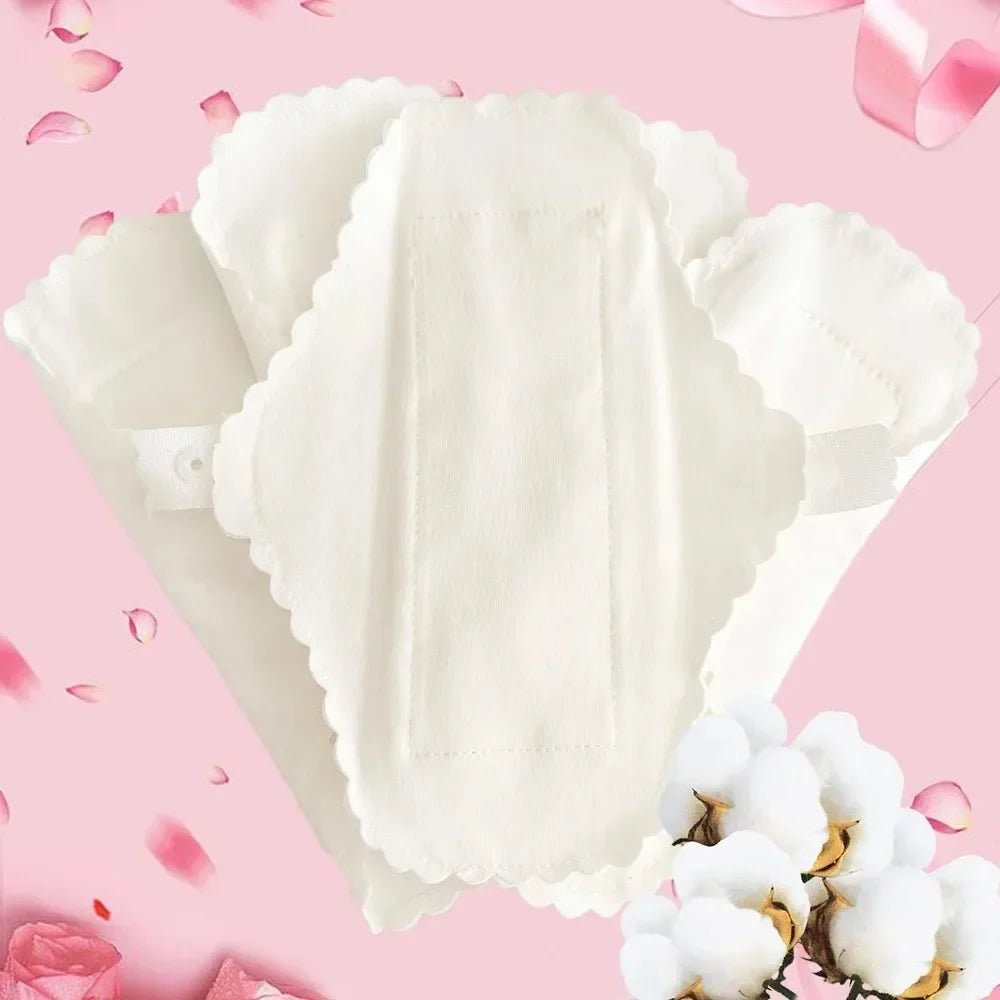3pcs Cotton Reusable Thin Sanitary Pads Leakproof Washable Women Panty Liner Hygiene Menstrual Pads 180MM - JromoCompany