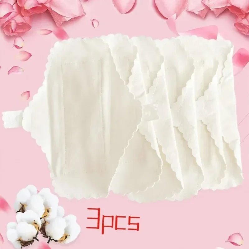 3Pcs Waterproof Panty Liner Feminine Thin Reusable Sanitary Pads Period Panties Leakproof Cotton Pad Washable Hygiene Supplies - JromoCompany