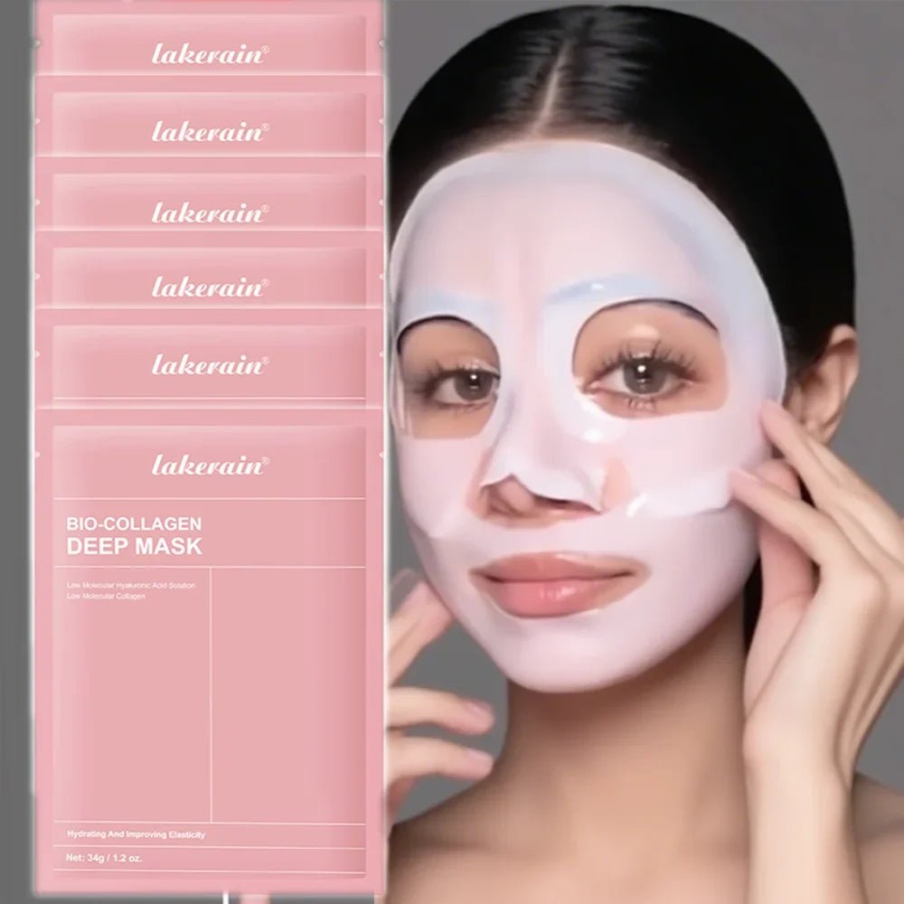 4pcs Bio-Collagen Deep Face Mask Overnight Mask Moisturizing Improvement Pore Brightening Face Firming Skincare - JromoCompany