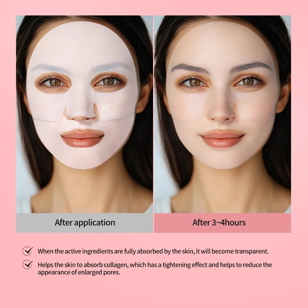 4pcs Bio-Collagen Deep Face Mask Overnight Mask Moisturizing Improvement Pore Brightening Face Firming Skincare - JromoCompany