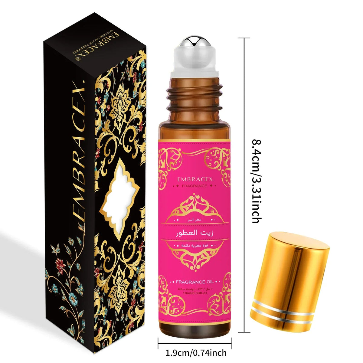 8PC/1PC 10ml Roller Essential Oils Eid al-Fitr Gift Perfume Oil Skincare Face Oil Bodycare Humidifier Six Long Lasting Scents - JromoCompany