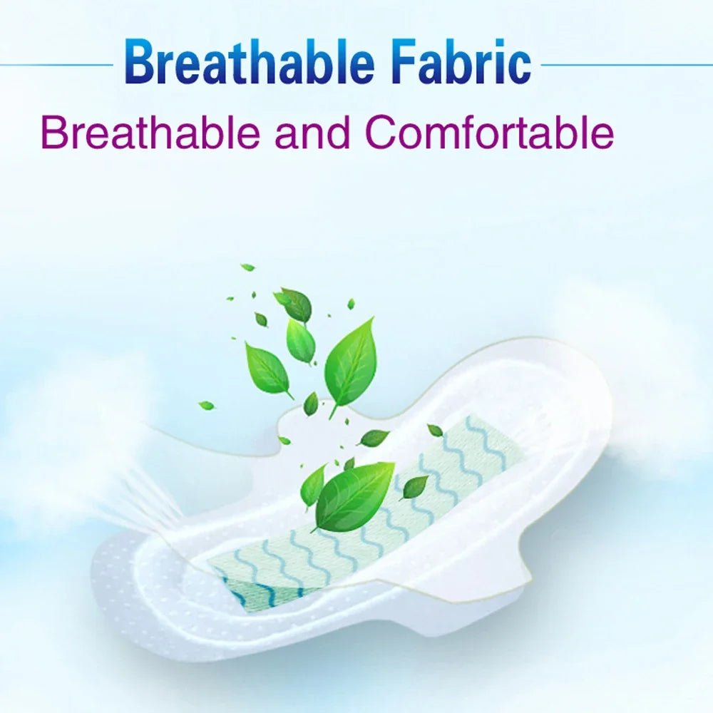 90Pcs/3Pack Anion Sanitary Pads Kill Bacteria Panty Liner Anti Inflammation Remove Yeast Infection Menstrual Pad Anion Sanitary - JromoCompany