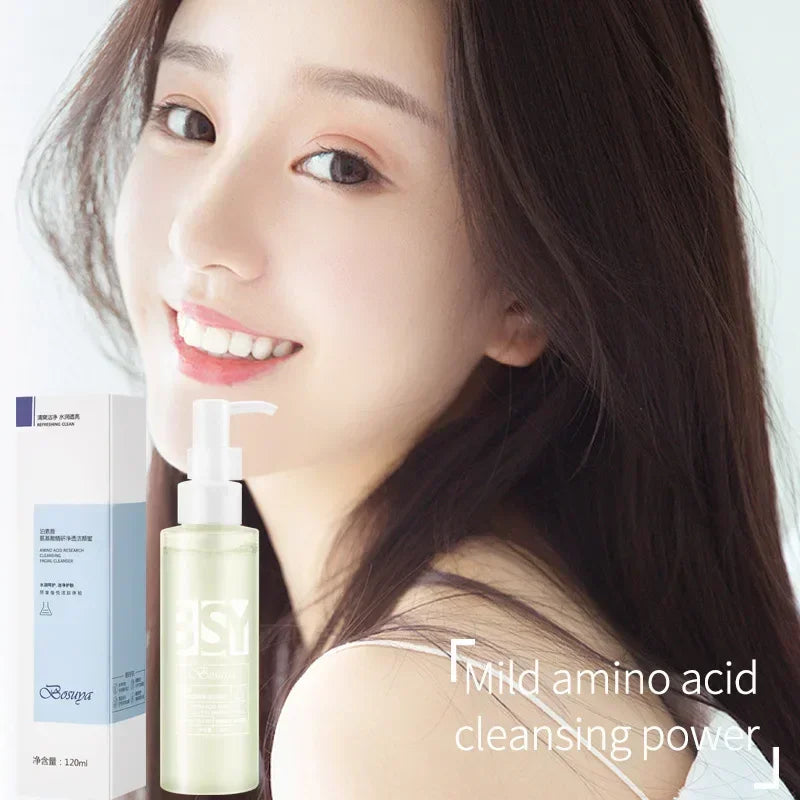120ml Amino Acid Facial Cleanser, Deep Gentle Cleansing, Oil Control, Purifying Cleansing Honey Face Exfoliator