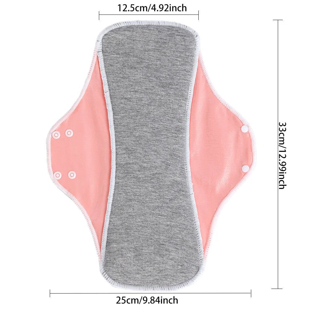 AIO Large Washable Graphene Incontinence Pads Cotton Panty Liner Heavy-flow Menstrual Pads Cloth Tampons Urinary Sanitary Pads - JromoCompany