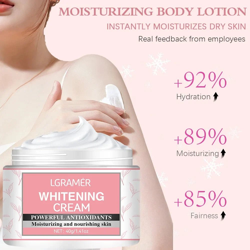 Body Whitening Cream Intimate Areas Underarm Knee Buttocks Private Bleach Remove Melanin Waterproof Brighten Nourish Cream - JromoCompany