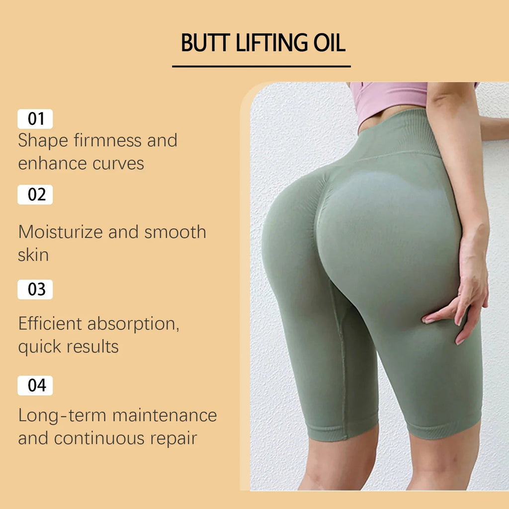 Buttock Enlargement Oil Hip Lifting Growth Firming Nourishing Moisturize Skin Tighten Pores Enhance Elasticity Body Massage Care - JromoCompany