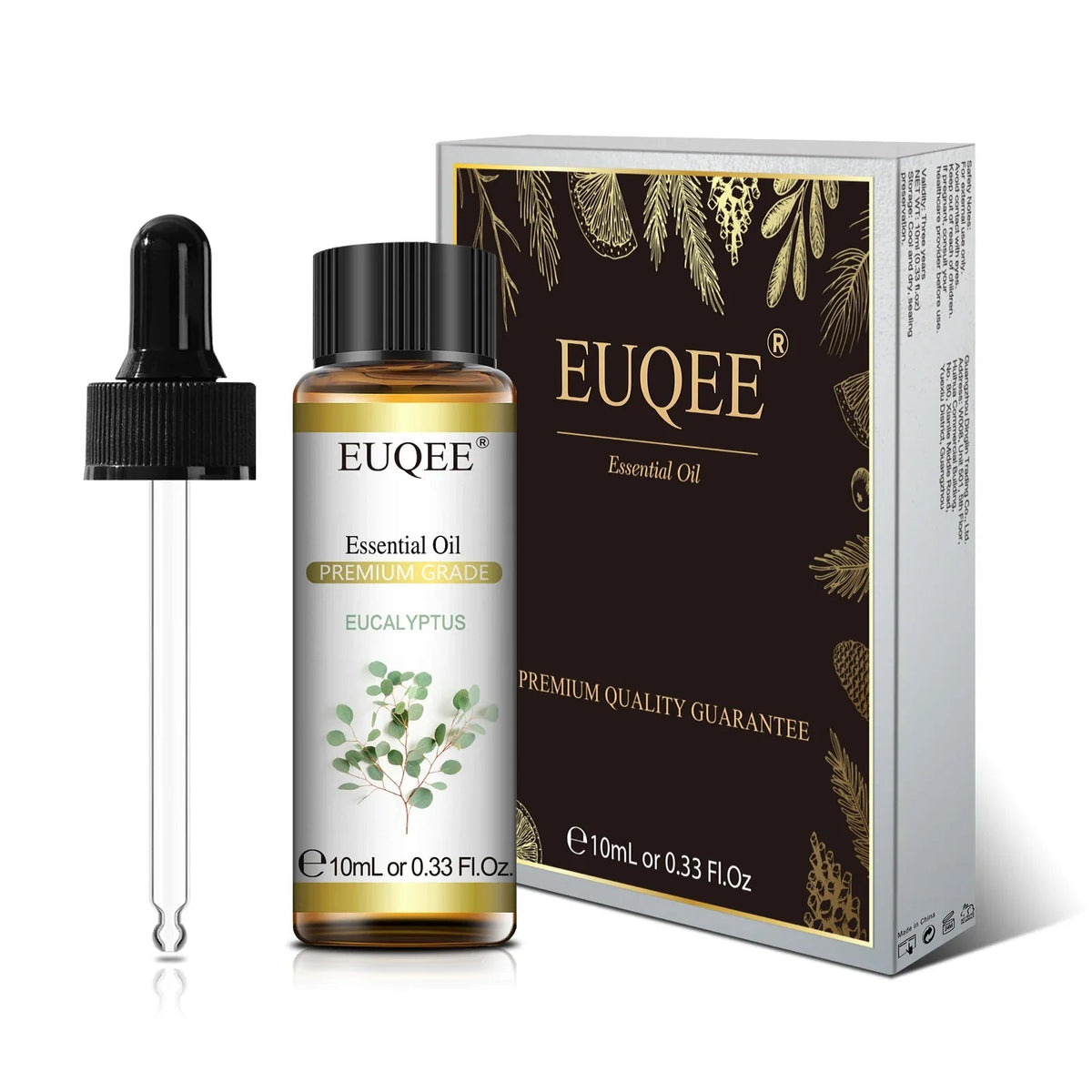 EUQEE 10ml Pure Natural Essential Oil Lavender Jasmine Eucalyptus Vanilla Sandalwood Sweet Orange Lemon Oregano Rose Fragrance - JromoCompany