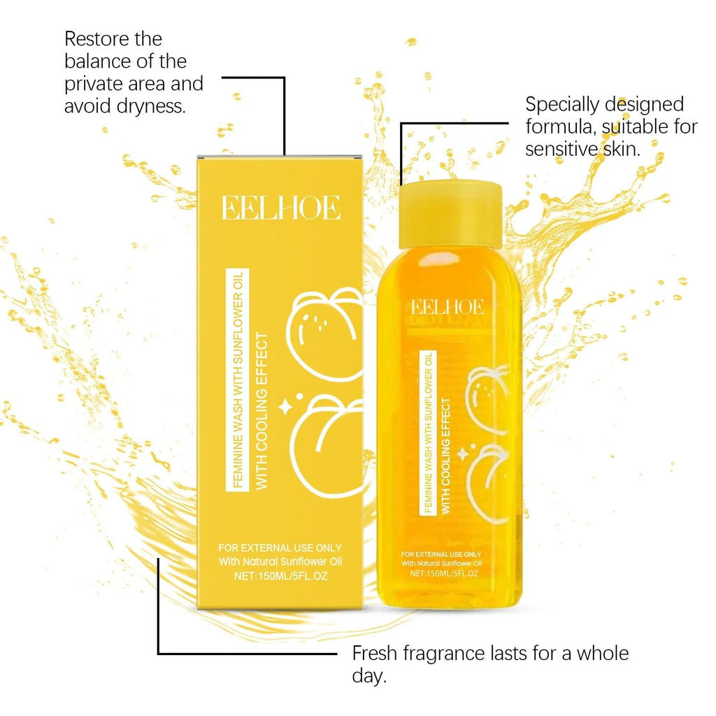 Female Body Wash with Natural Sunflower Oil Private Parts Cleansing Refreshing Oil Long-Lasting Fragrance Anti Itch Shower Gel - JromoCompany
