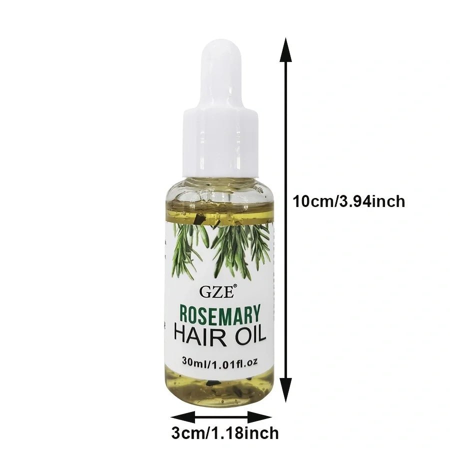 GZE Rosemary Oil For Hair Rosemary Scalp Hair Oil, All Type & Texture | Straight, Waves & Chemically Hairs Strengthens - JromoCompany