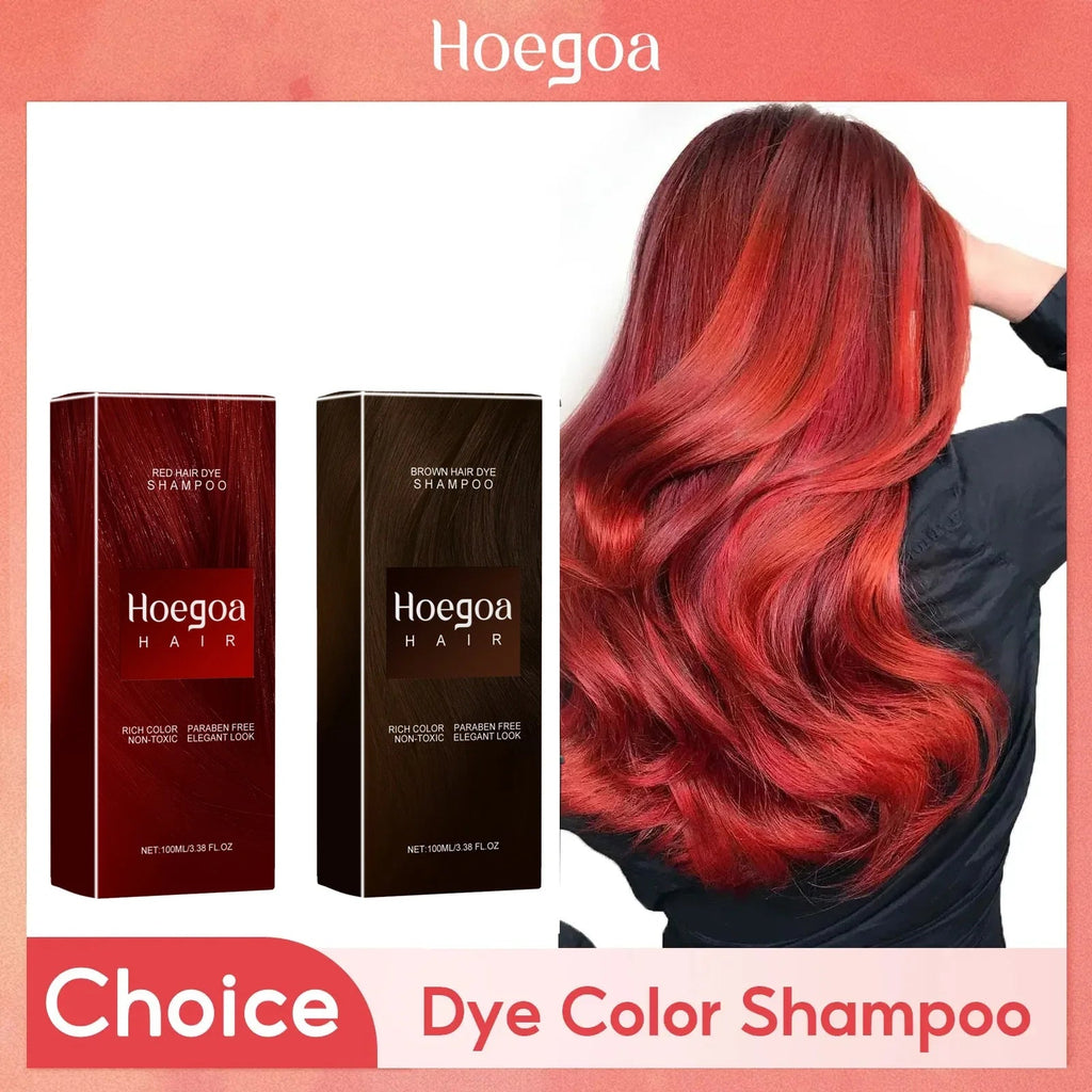 Hair Dye Shampoo Diy Natural Black Color Repair Gray White Hair Non Irritating Hair Coloring Shampoo - JromoCompany