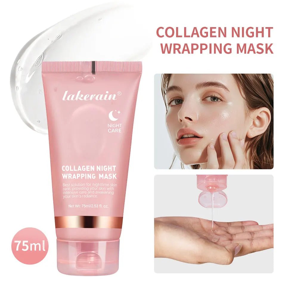 Korean Deep Collagen Mask Peel Off Mask Face Anti Wrinkle Lifting Skin Care Masks Bio Pack Night Wrapping Woman Overnight Skin - JromoCompany