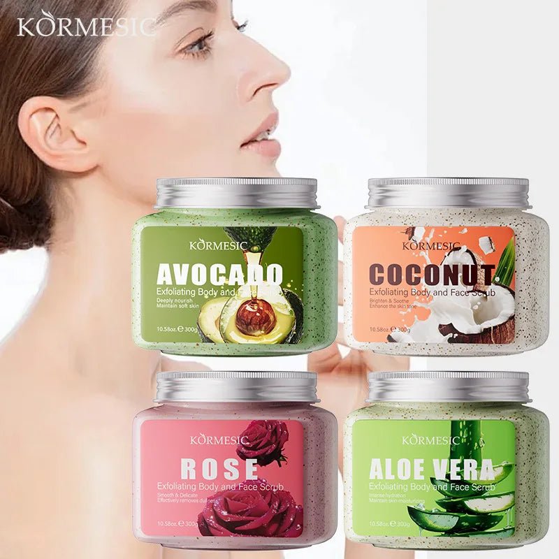 KORMESIC Avocado Facial Scrub Body Cream Lotion Moisturizing Deep Anti Wrinkle Gentle Tender Exfoliation Skin Care - JromoCompany