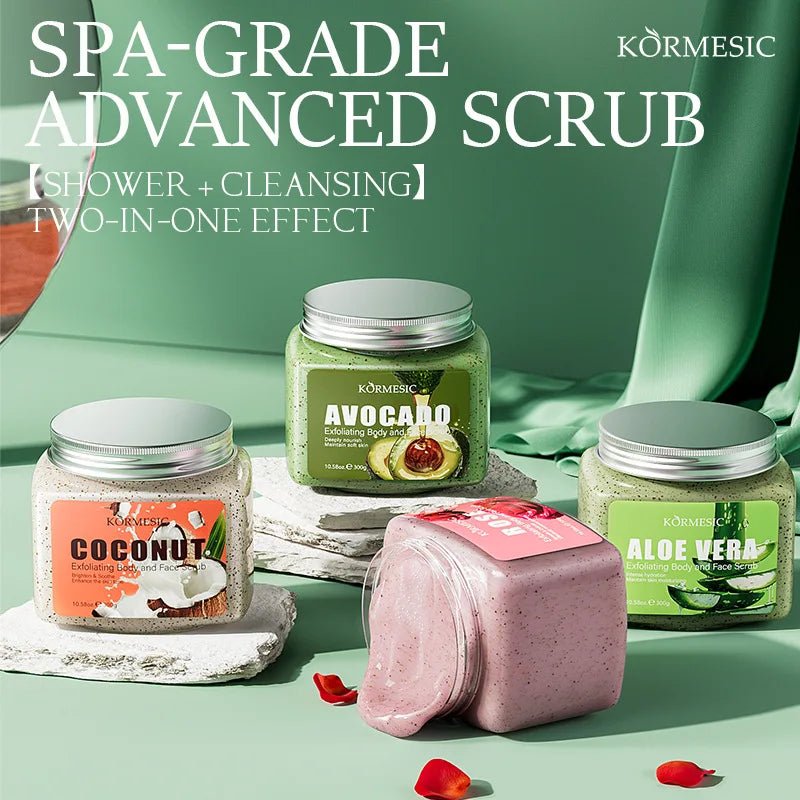 KORMESIC Avocado Facial Scrub Body Cream Lotion Moisturizing Deep Anti Wrinkle Gentle Tender Exfoliation Skin Care - JromoCompany