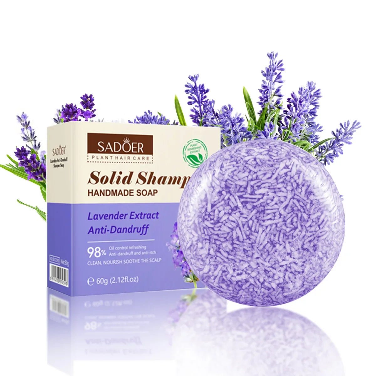Lavender Shampoo Soap, Plant Essential Oil Soap Deeply Nourishes And Cleanses Hair, Giving Gifts To Family During Holidays - JromoCompany