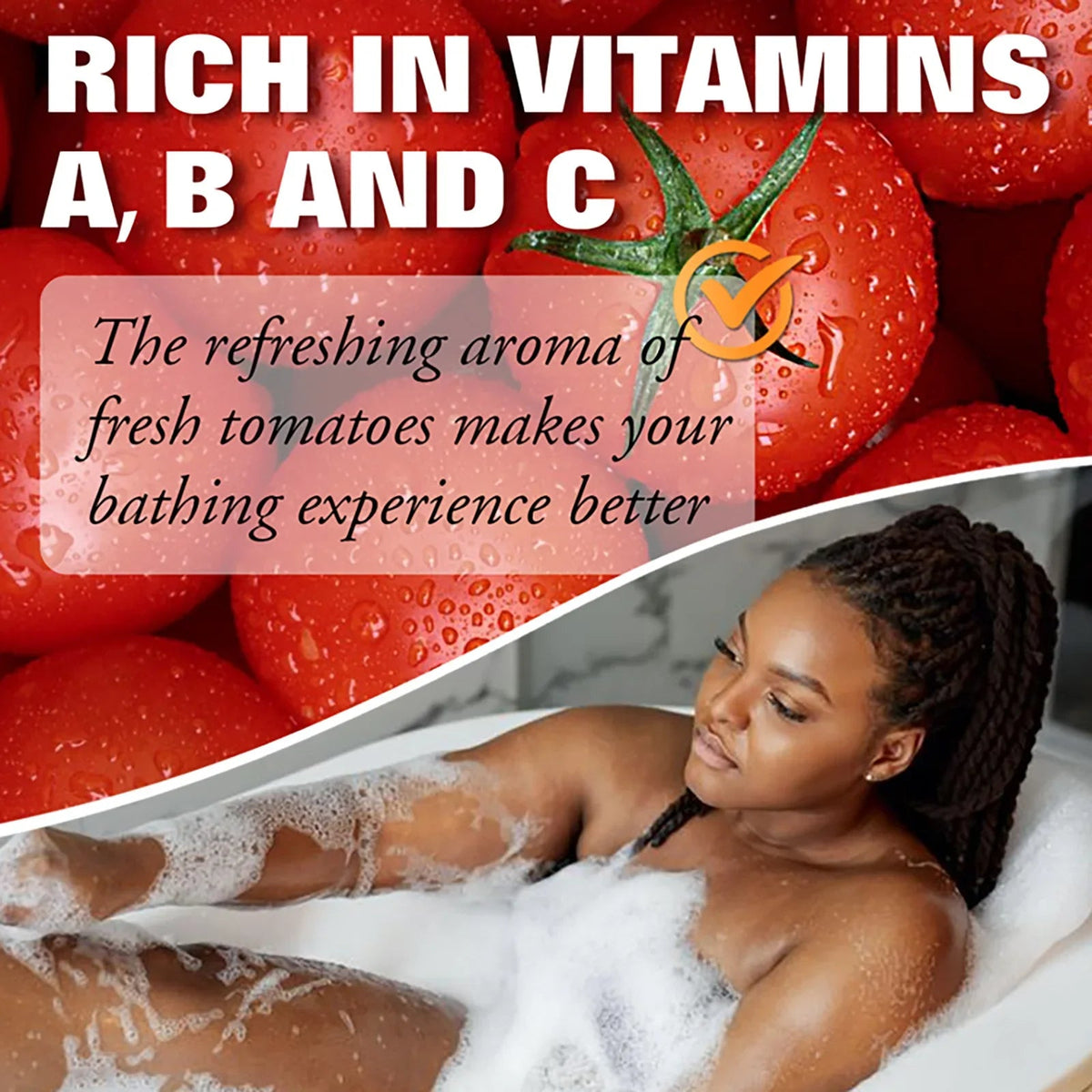 LKIAE Brand Tomato Fruit Scented Handmade Natural Bar Soap, For Face, Body, Whitening, Oil Control, Brightens, Shrink Pore, 200g - JromoCompany