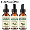 Mix Castor Oil and Rosemary Oil for Hair Growth Enhances hair thickness and Shine, Reduce Hair Loss and Split Ends Hair Care Oil - JromoCompany