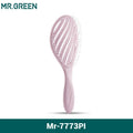 MR.GREEN Hollow Out Hair Brush Scalp Massage Combs Hair Styling Detangler Fast Blow Drying Detangling Tool Wet Dry Curly Hair - JromoCompany
