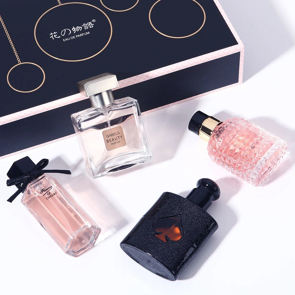 Original Women's Perfume 105ml Four-Piece Set with Fresh Long-Lasting Eau De Parfum Gift Box Plant Floral Scent - JromoCompany