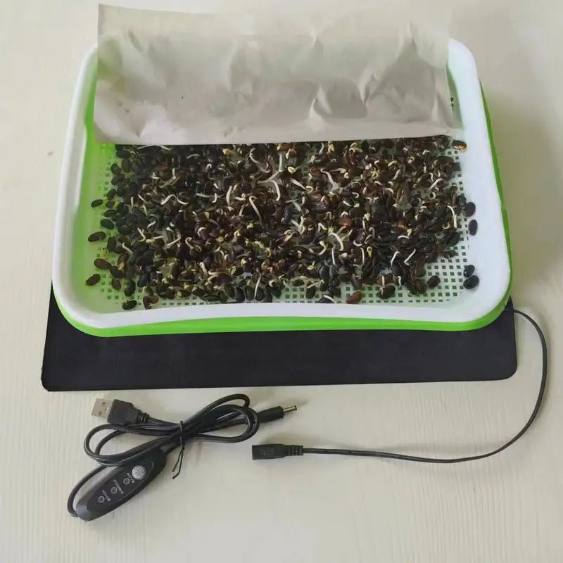 Plant Heat Mat PVC Leather Plant Warming Mat Indoor USB Warm Hydroponics Heating Pad For Indoor Plants Reptiles - JromoCompany