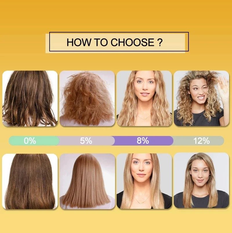 PURC Keratin Treatment Shampoo Conditioner Hair Straightening Products Smoothing Repairing Hair Mask Curly Hair Straighten Care - JromoCompany