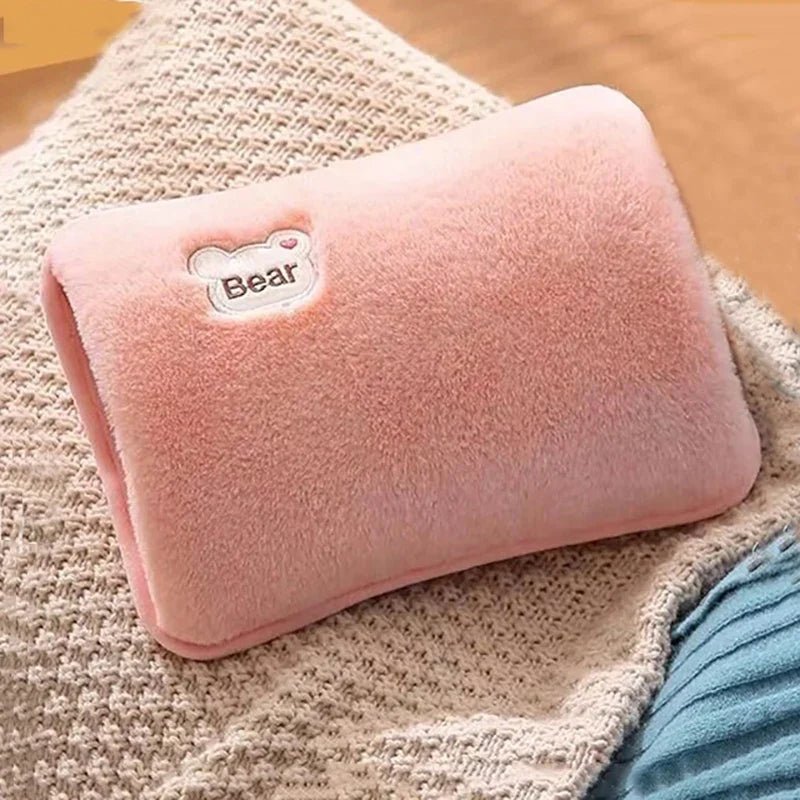 Rechargeable Hot Water Bottle Cute Electric Hand Warmer EU Plug Reusable Hot Compress Bag Heating Pad Hand Pocket Warmer - JromoCompany