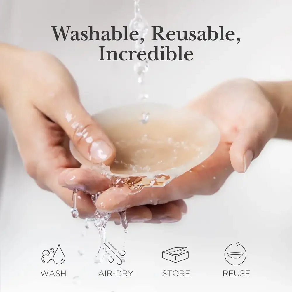 Reusable Women Breast Petals Lift Nipple Cover Invisible Petal Adhesive Strapless Backless Stick on Bra Silicone Breast Stickers - JromoCompany
