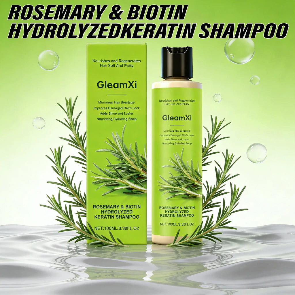 Rosemary Hair Care Shampoo with Biotin Moisturizing Scalp Treatment Volumizing Oil Control Daily Use Natural Hair Care - JromoCompany