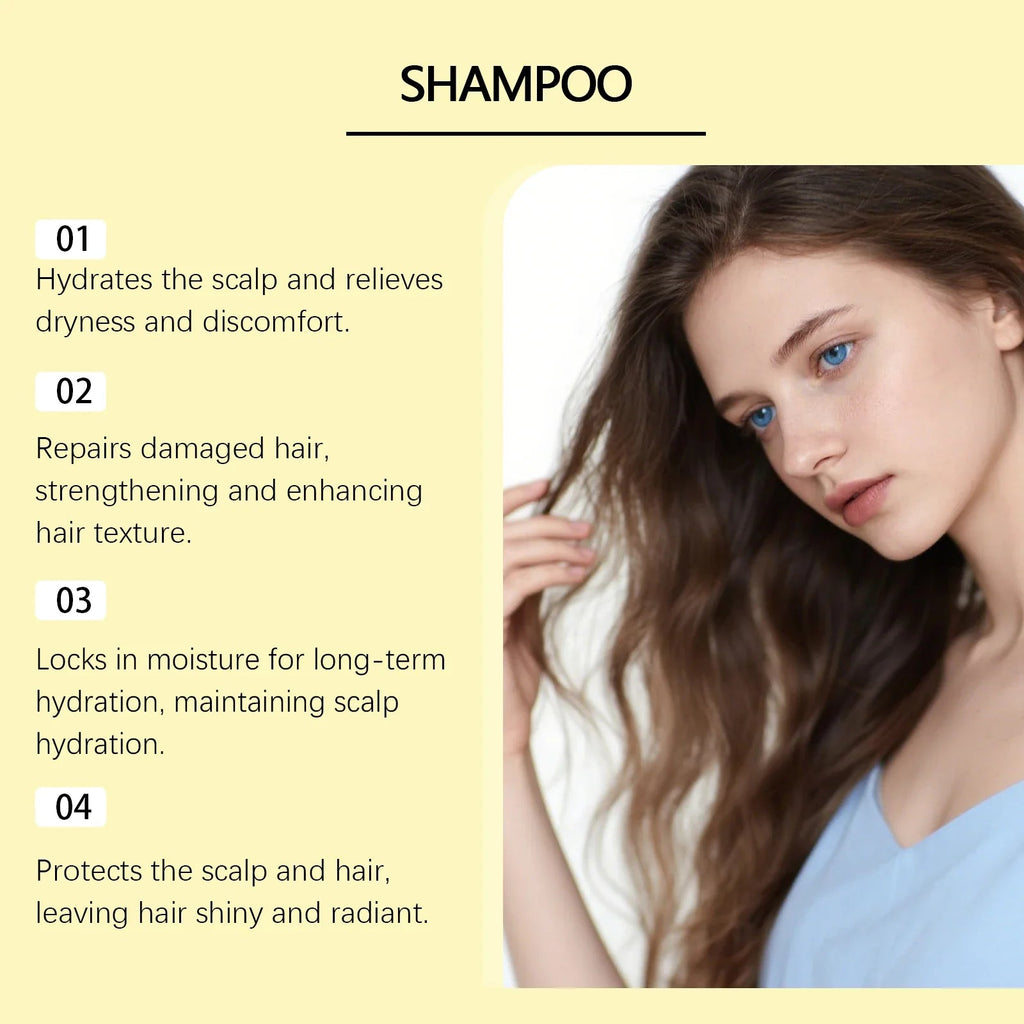 Rosemary Hair Care Shampoo with Biotin Moisturizing Scalp Treatment Volumizing Oil Control Daily Use Natural Hair Care - JromoCompany