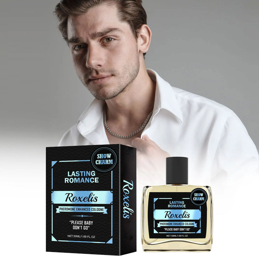 Roxelis 50ml Gentlemen Cologne Pheromone Perfume Increase Charm Confidence Dating Flirting Attract Lasting Glamour Men Perfume - JromoCompany