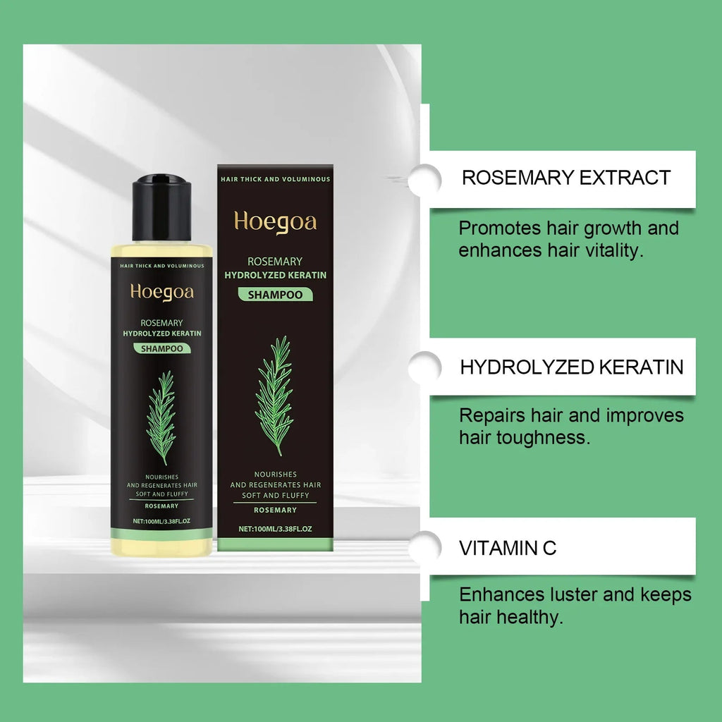 Thickening Shampoo Control Oil Boost Volume Strengthen Strands Reduce Breakage Nourishing Repairing Rosemary Hair Care Shampoo - JromoCompany