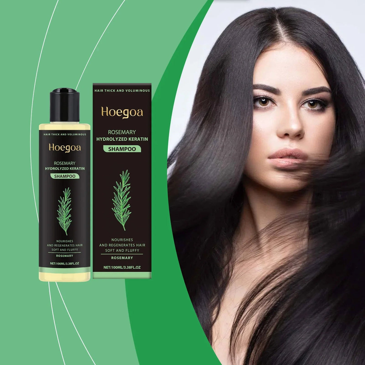 Thickening Shampoo Control Oil Boost Volume Strengthen Strands Reduce Breakage Nourishing Repairing Rosemary Hair Care Shampoo - JromoCompany