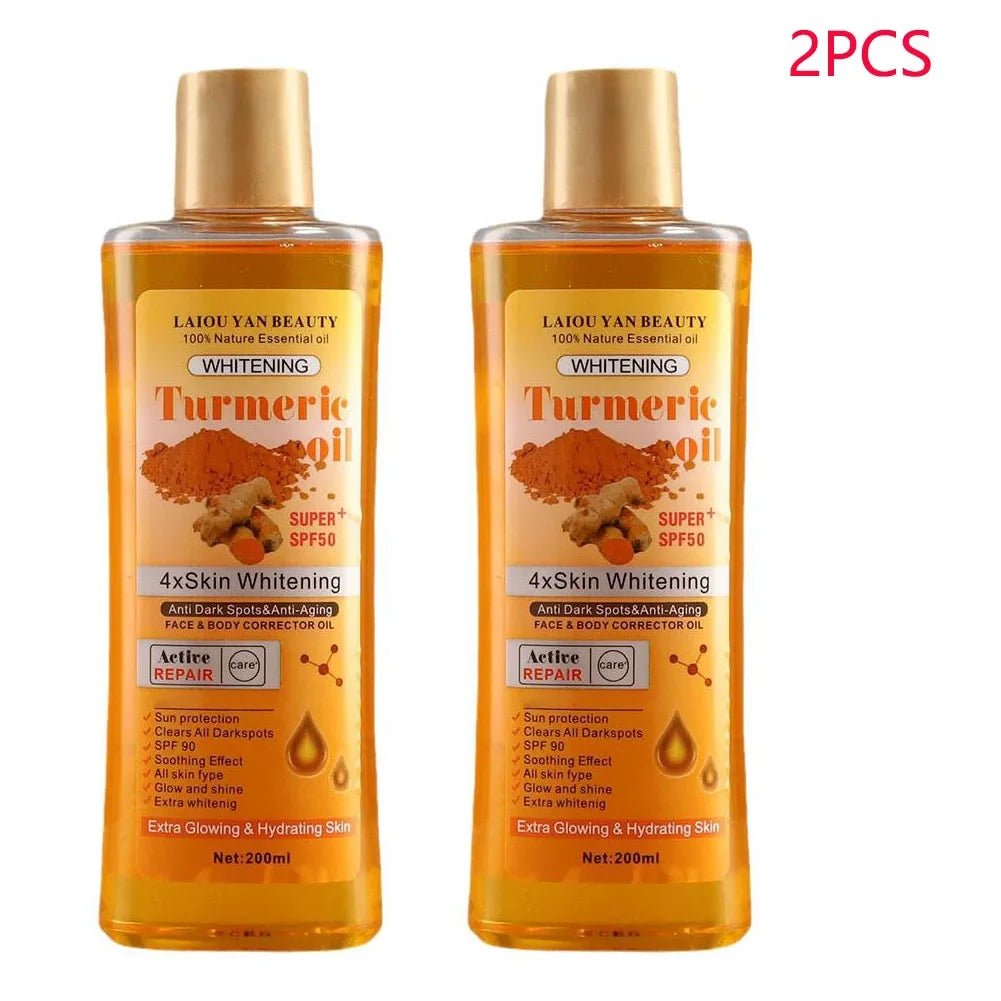 Turmeric Essential Oil Facial Body Massage oil Moisturizing Diffuser Aromatherapy Brightening Smoothing Body Face Skin Care 200m - JromoCompany