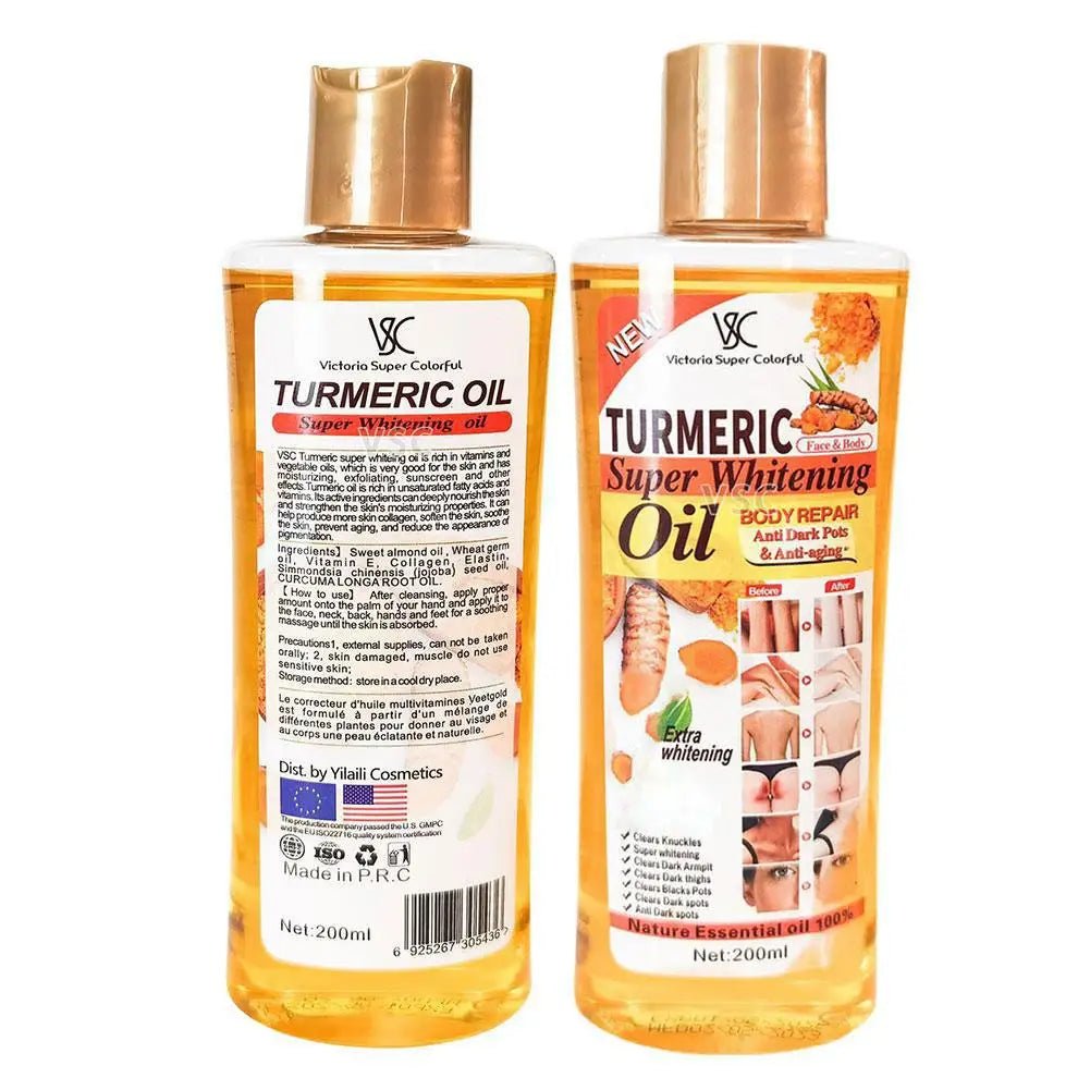 Turmeric Essential Oil Facial Body Massage oil Moisturizing Diffuser Aromatherapy Brightening Smoothing Body Face Skin Care 200m - JromoCompany